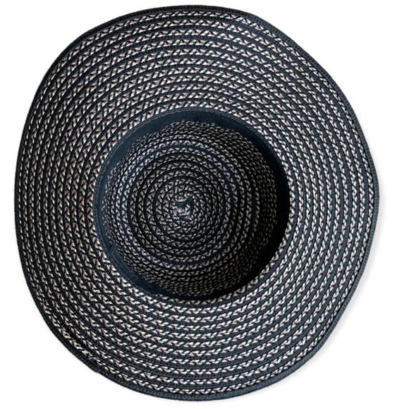 Jacobson Black and Brown Straw Sun Hat - Picture 3 of 5
